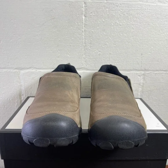 Keen Targhee 2 Soho 1025861 Brown Leather Hiking Shoes Slip On Men's Size 11 US